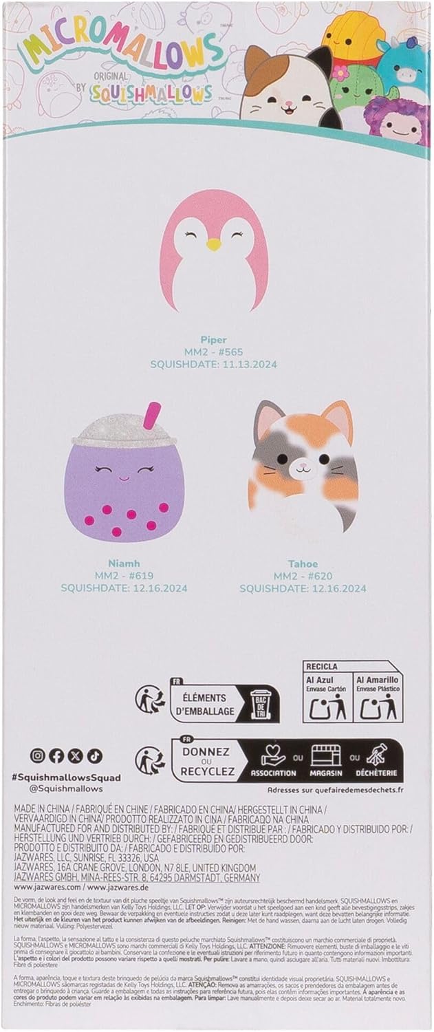 Squishmallows Micromallows 3 Pack (Piper, Niamh, Tahoe)