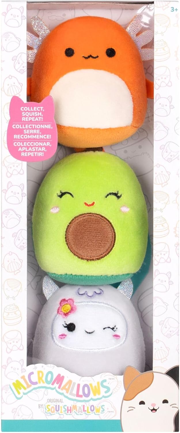 Squishmallows Micromallows 3 Pack (Nico, Mireya, Riah)