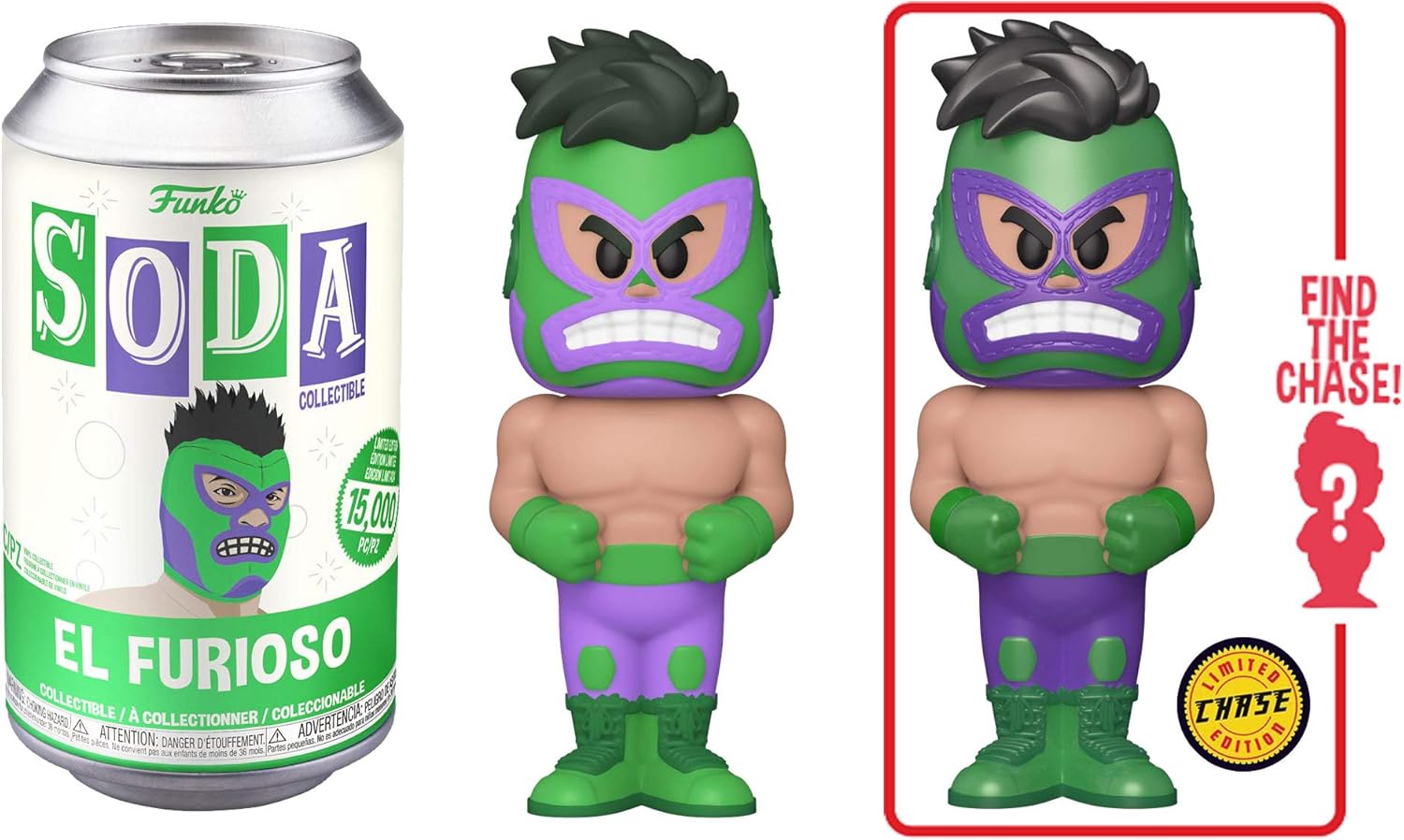 Funko Vinyl Soda: Marvel Luchadores - El Furioso (The Hulk)