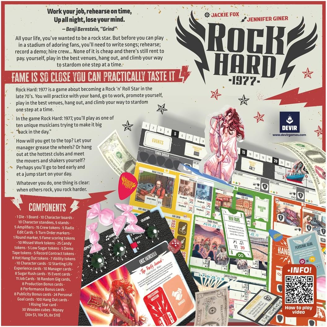 Rock Hard: 1977 Board Game