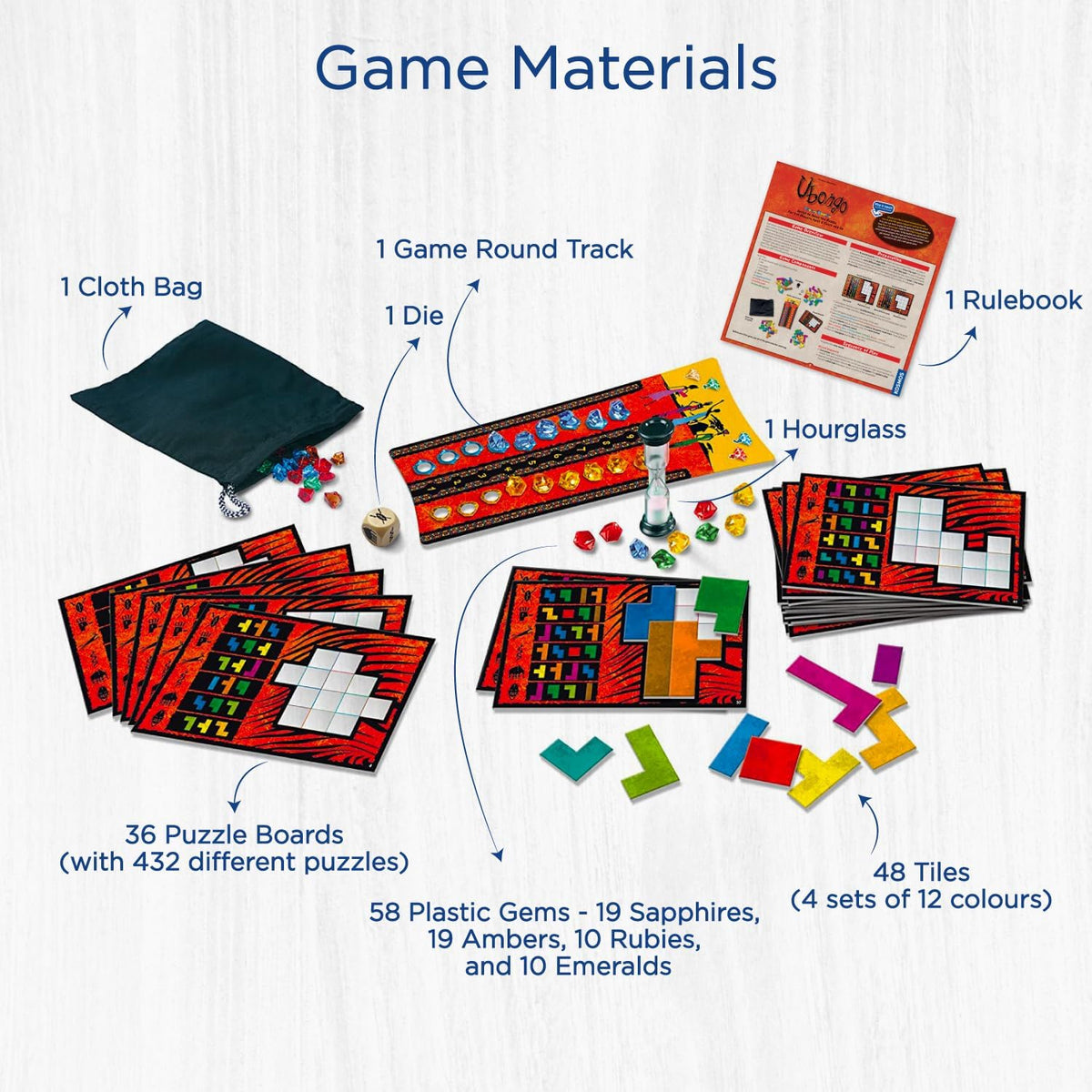 Ubongo Classic Puzzle Board Game