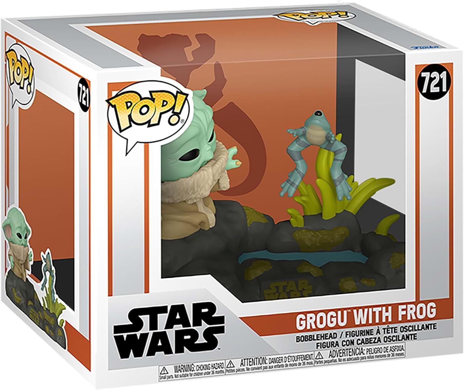 Star Wars The Mandalorian: Grogu w/ Frog Funko Pop! Deluxe