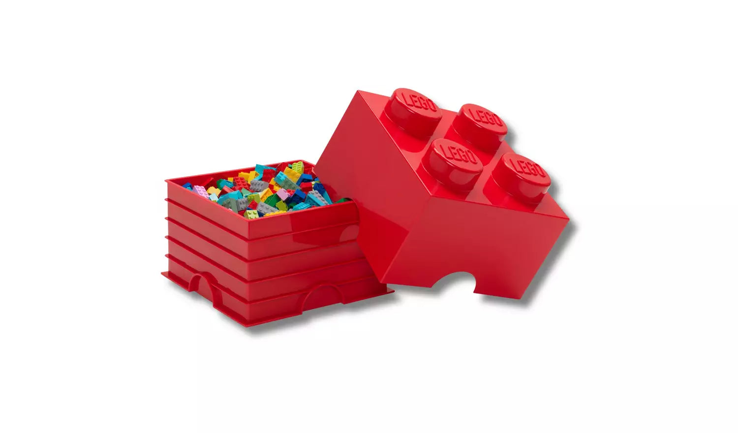 Lego 4 Knob Storage Brick - Blue