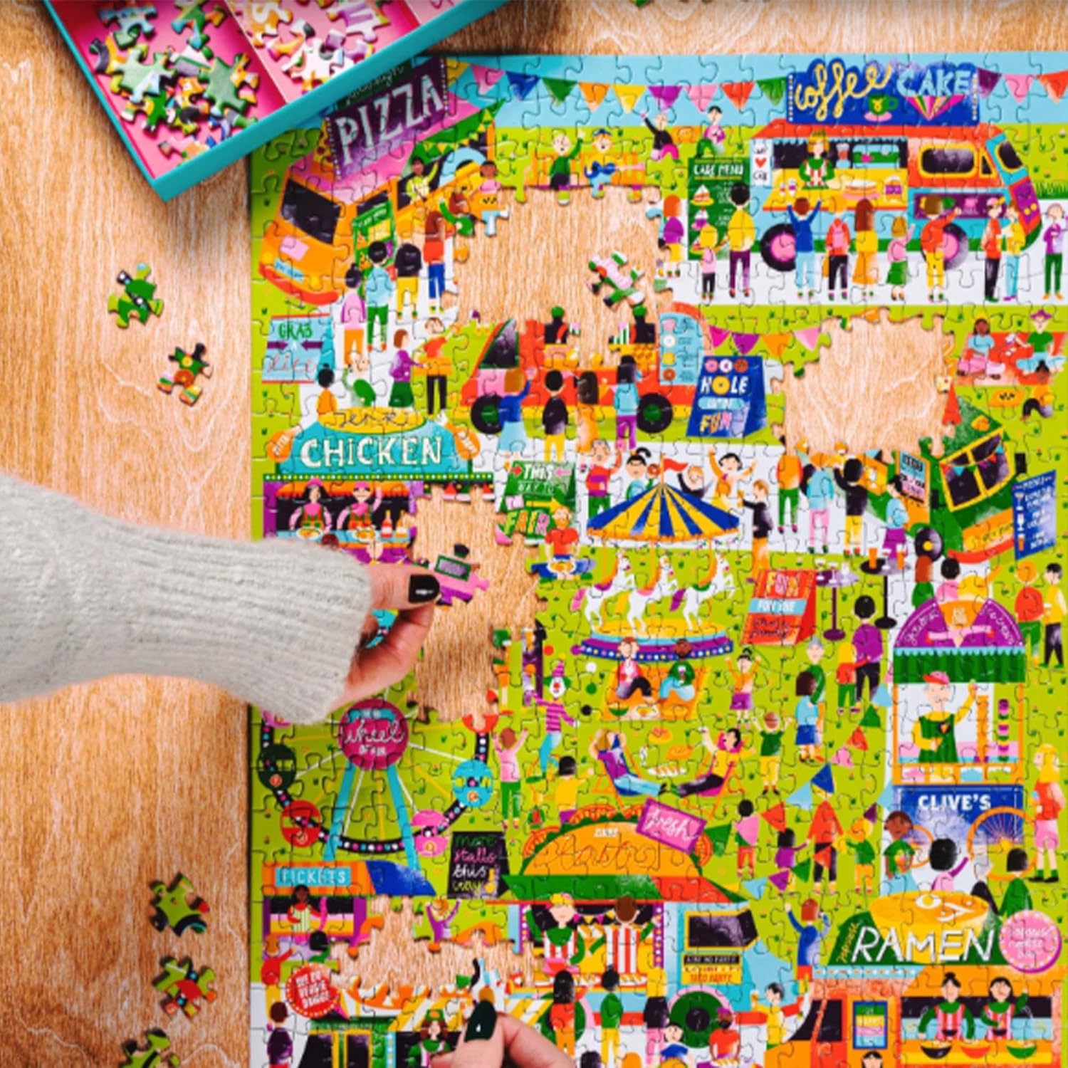 Food Trucks 500 Piece Puzzle