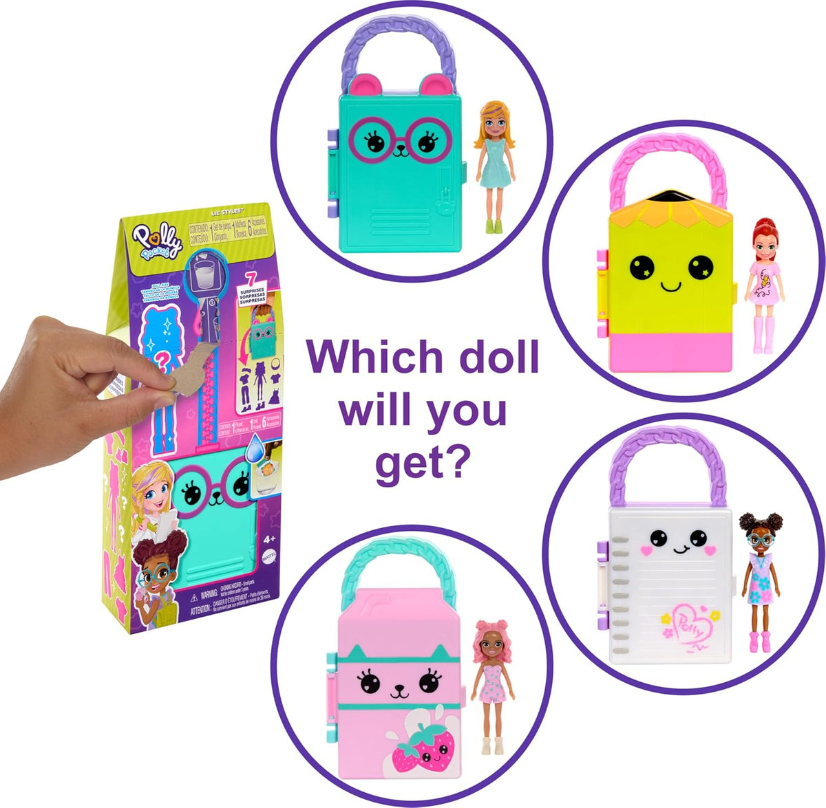 Polly Pocket Disco Dance Fashion Reveal Playset