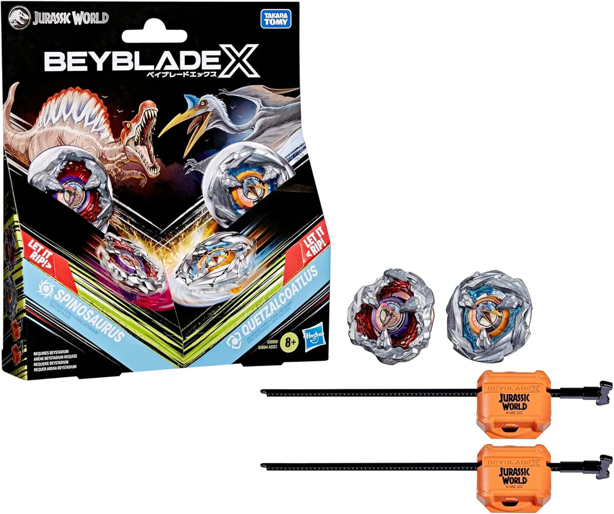 Beyblade X Jurassic World Spinosaurus VS Quetzalcoatlus