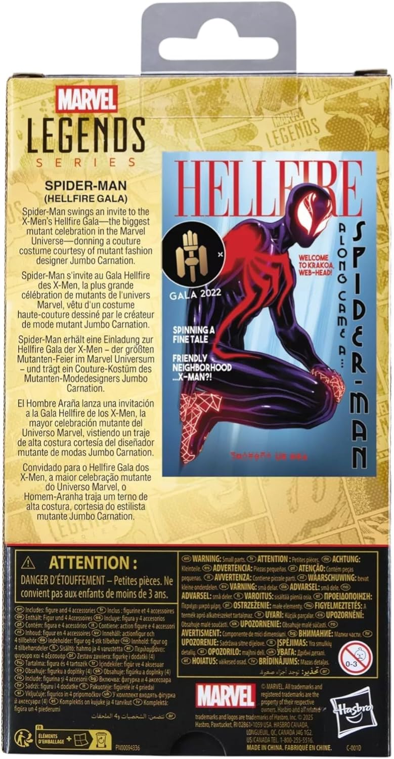 Marvel Legends Series: The Amazing Spider-Man - Spider-Man Hellfire Gala