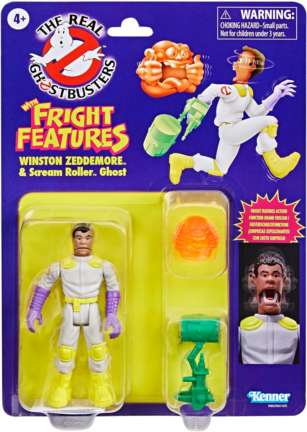 The Real Ghostbusters Fright Features: Winston Zeddemore & Scream Roller Ghost 5" Figure (Copy)