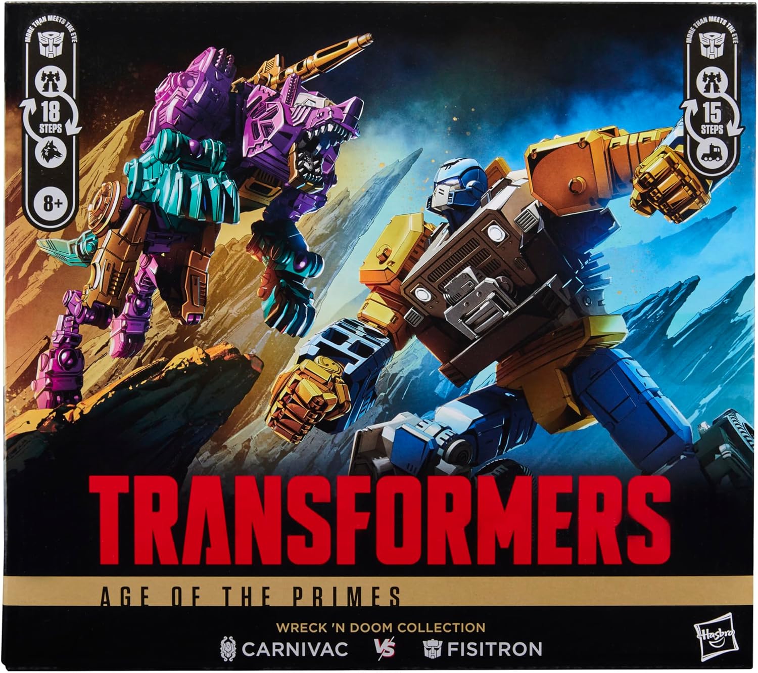 Transformers Age of the Primes Wreck 'n Doom Collection: Fisitron vs Carnivac 2-Pack