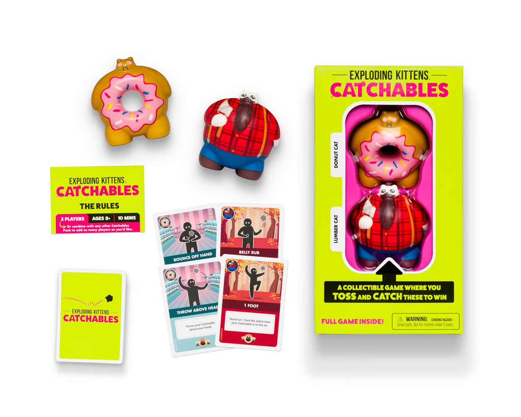 Exploding Kittens Catchables Game #1 - Donut & Lumber Cat