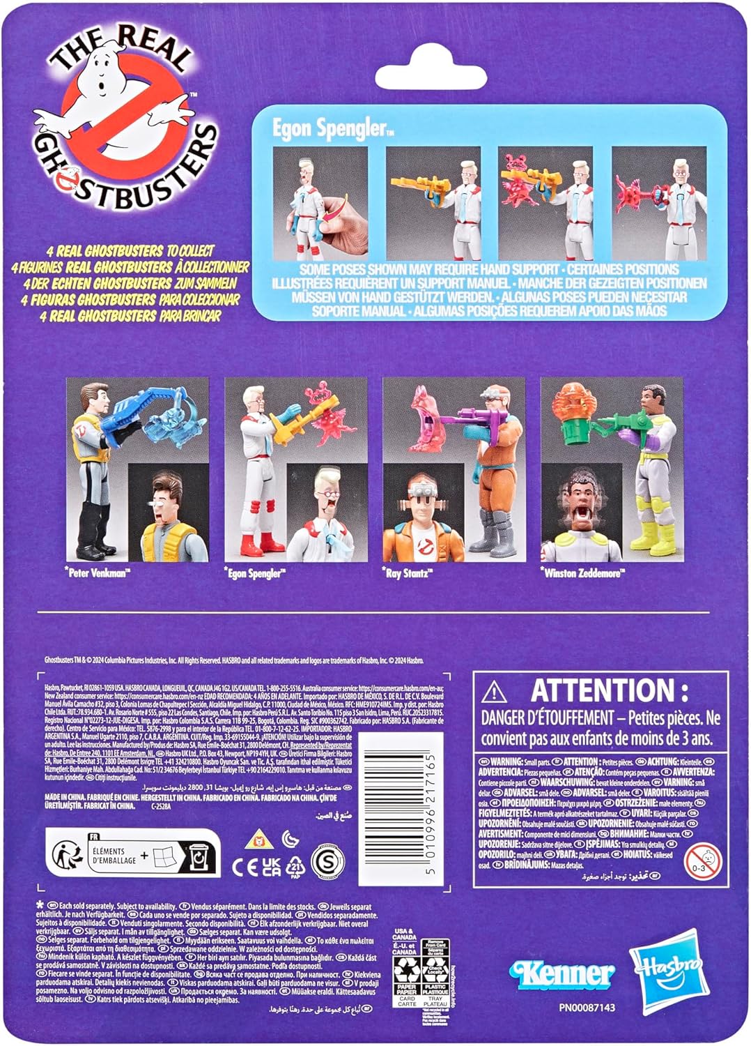 The Real Ghostbusters Fright Features: Egon Spengler & Soar Throat Ghost 5" Figure