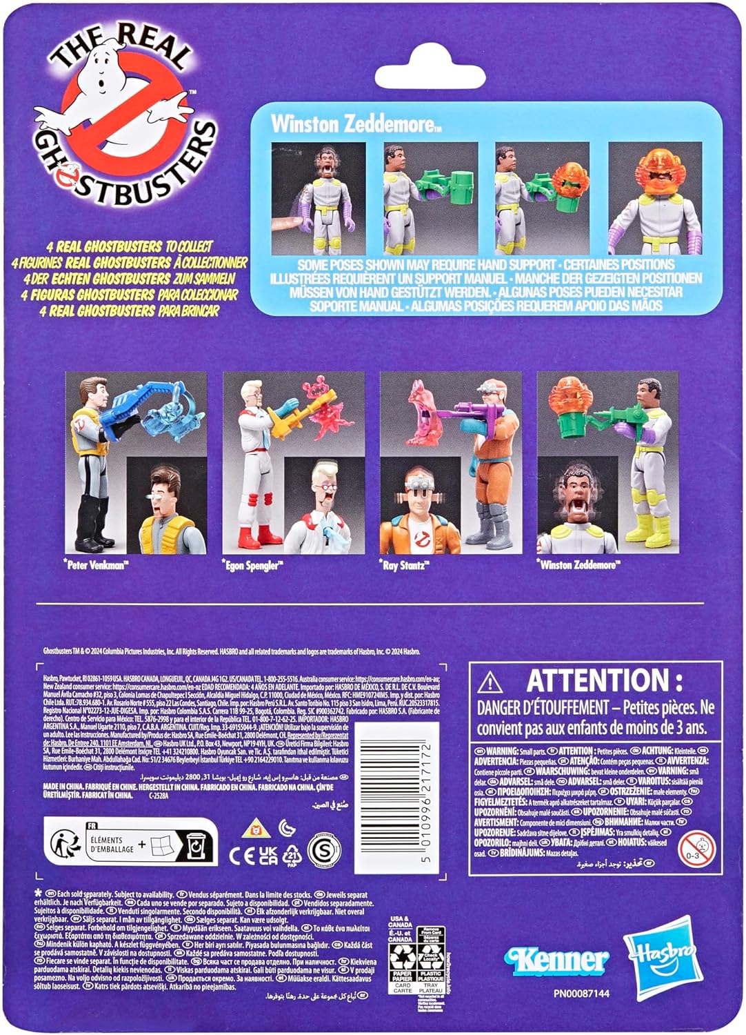 The Real Ghostbusters Fright Features: Winston Zeddemore & Scream Roller Ghost 5" Figure (Copy)
