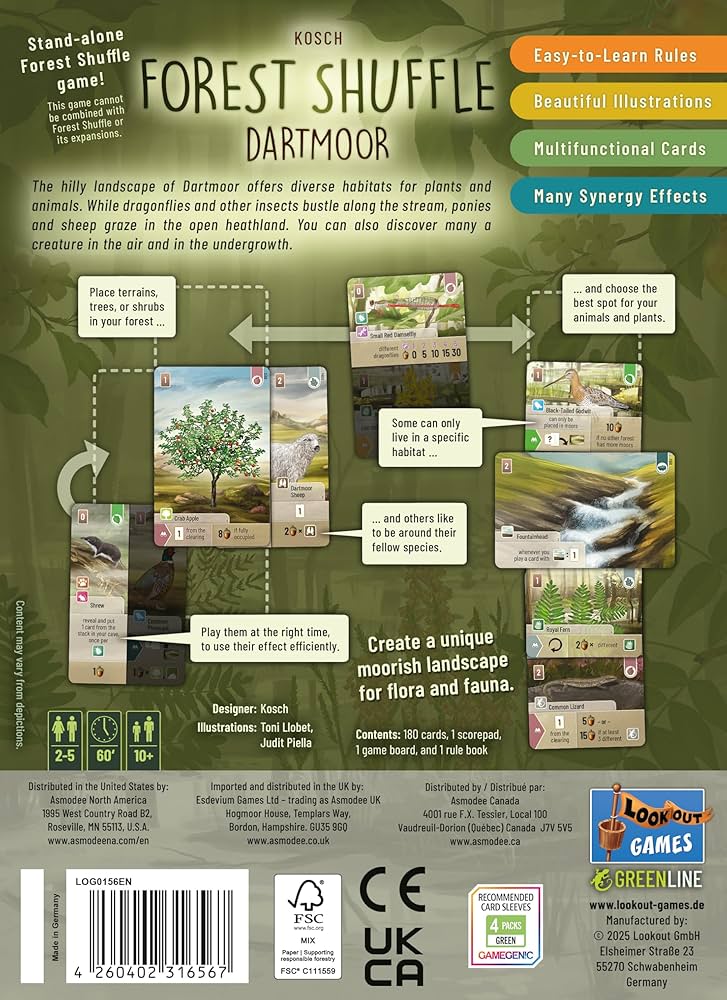 Forest Shuffle: Dartmoor Card Game