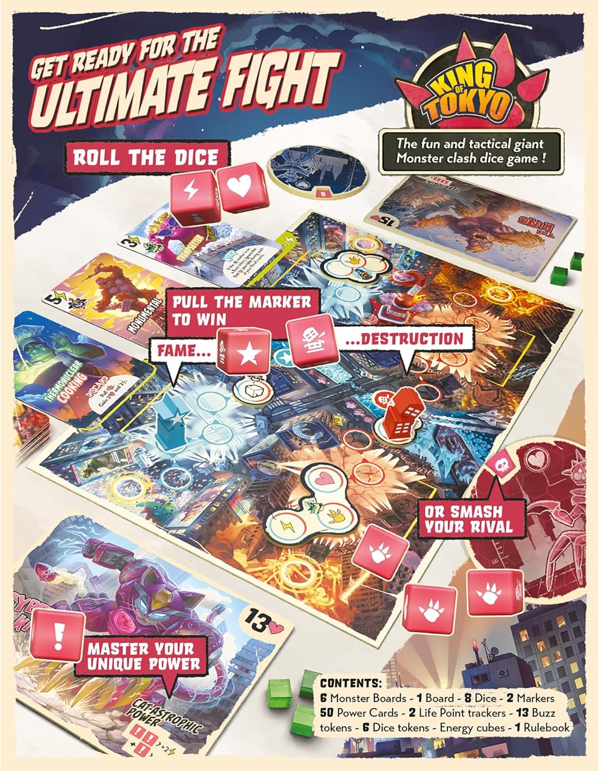 King of Tokyo Duel Board Game