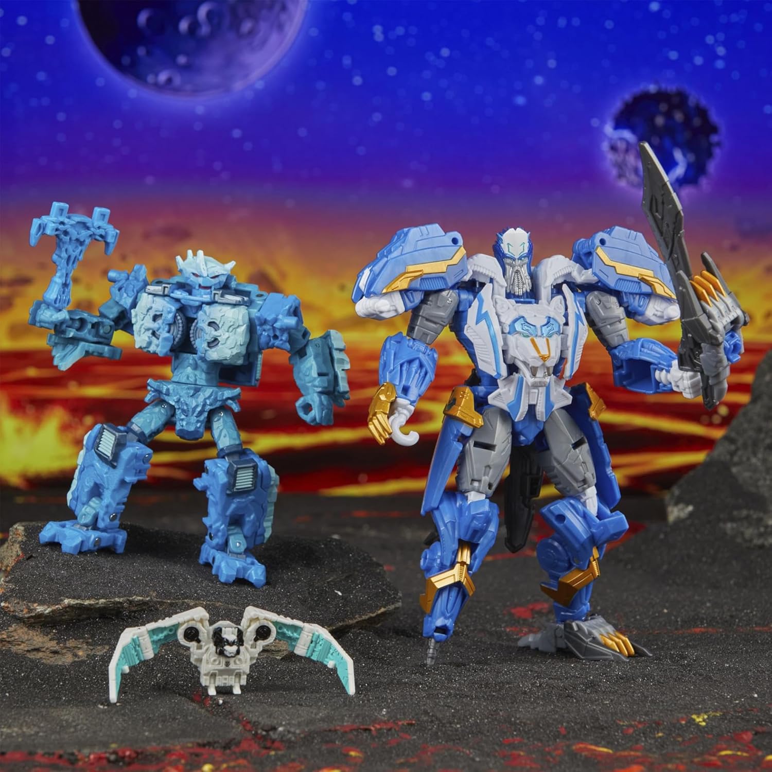 Transformers Legacy United Leader Class: Star Raider Thunderstron, Nightstrike & Calcitron