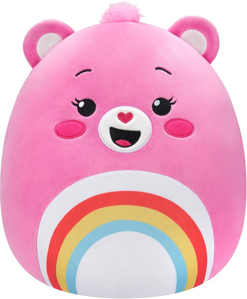 Squishmallows Care Bears 10 inch plush: Cheer Bear