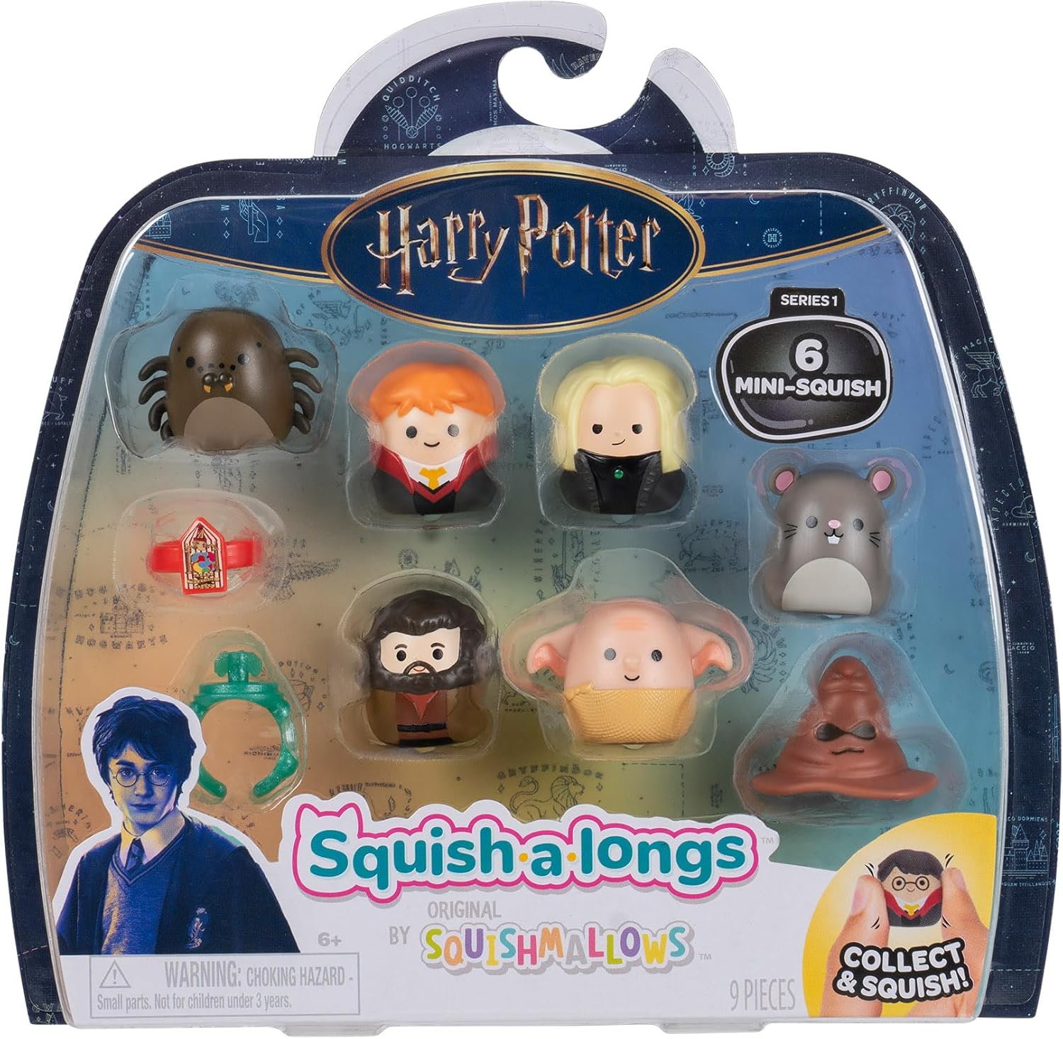 Squish-A-Longs Harry Potter 6 Pack (Series 1, Style 2)