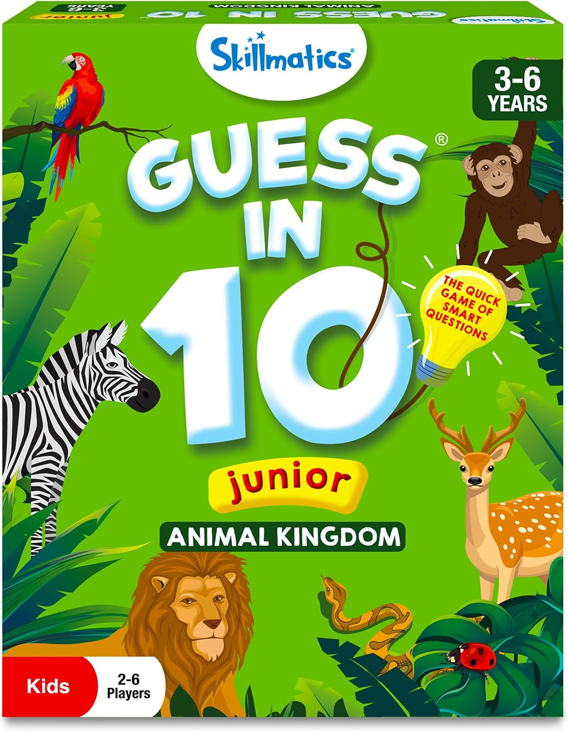 Skillmatics Guess in 10 Junior: Animal World Card Game