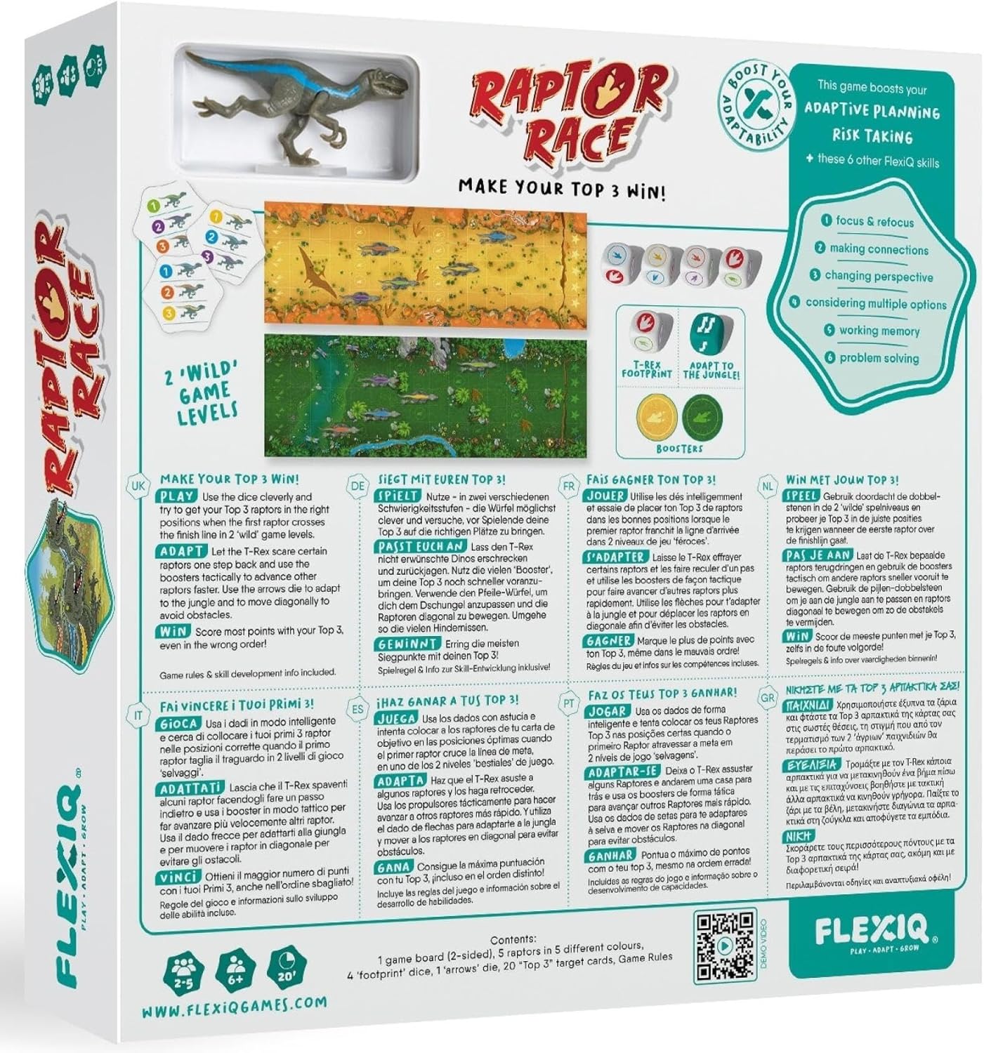Raptor Race Board Game