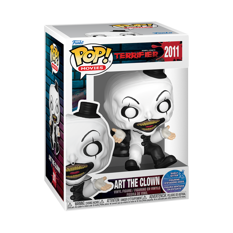 Funko POP! Terrifier – Art the Clown Shelf Sitter boxed vinyl figure