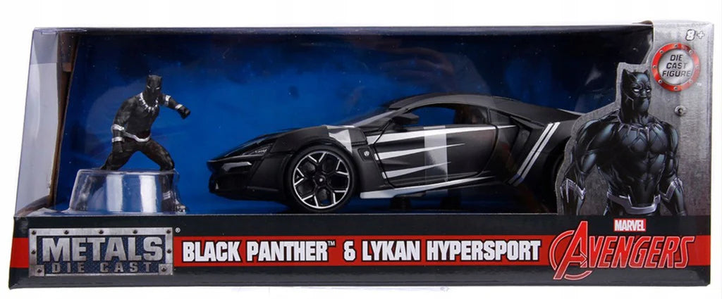 Jada Metals: Avengers Black Panther & Lykan Hypersport