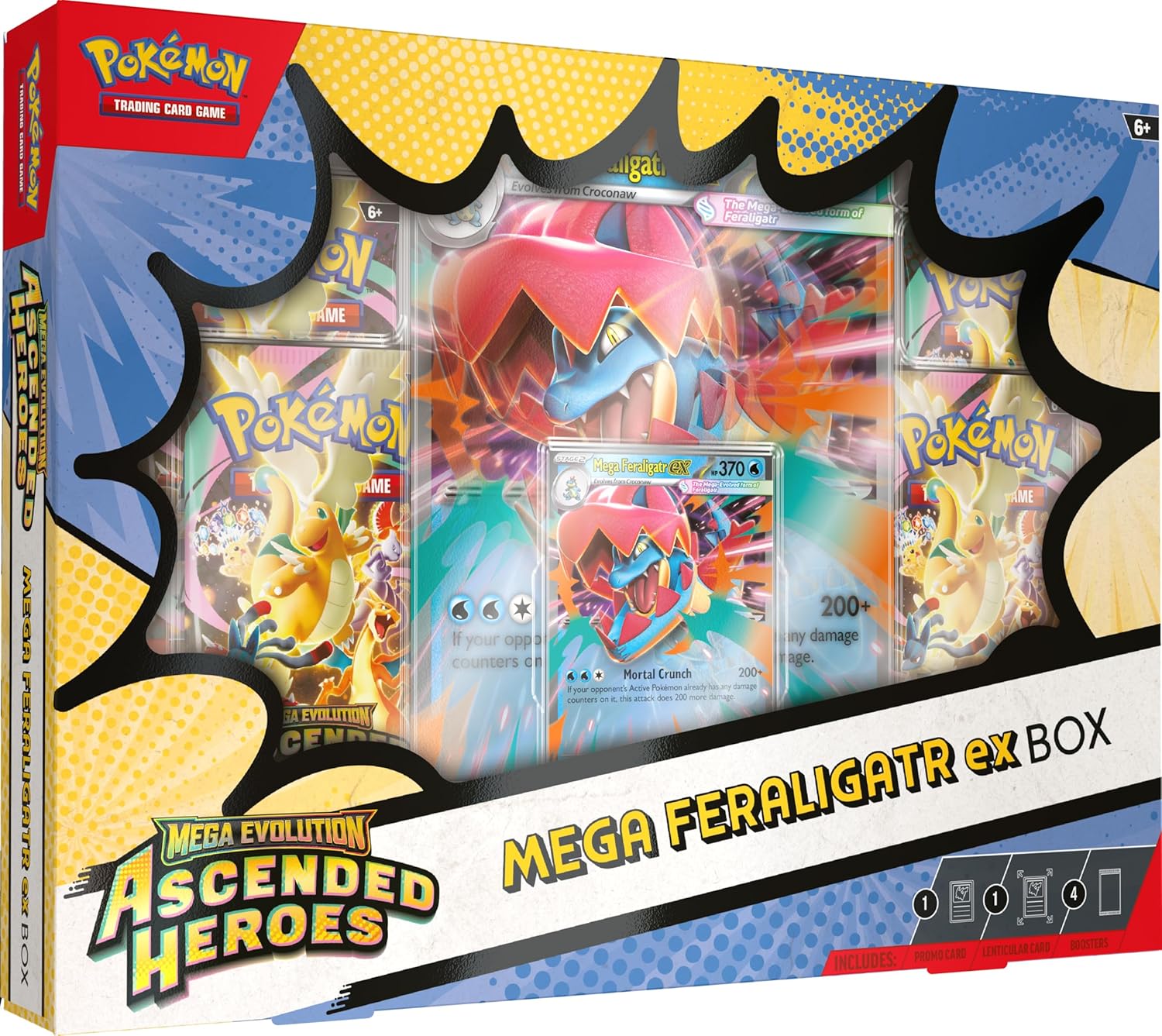 Pokemon TCG: Mega Evoltuion Ascended Heroes Mega Feraligatr Ex Box