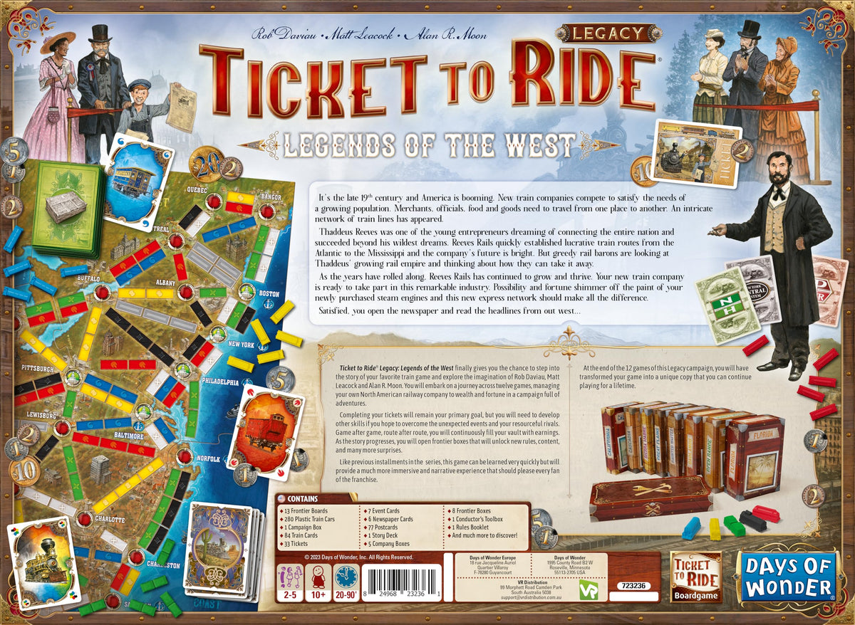 Ticket to Ride Legacy: Legends of the West Board Game