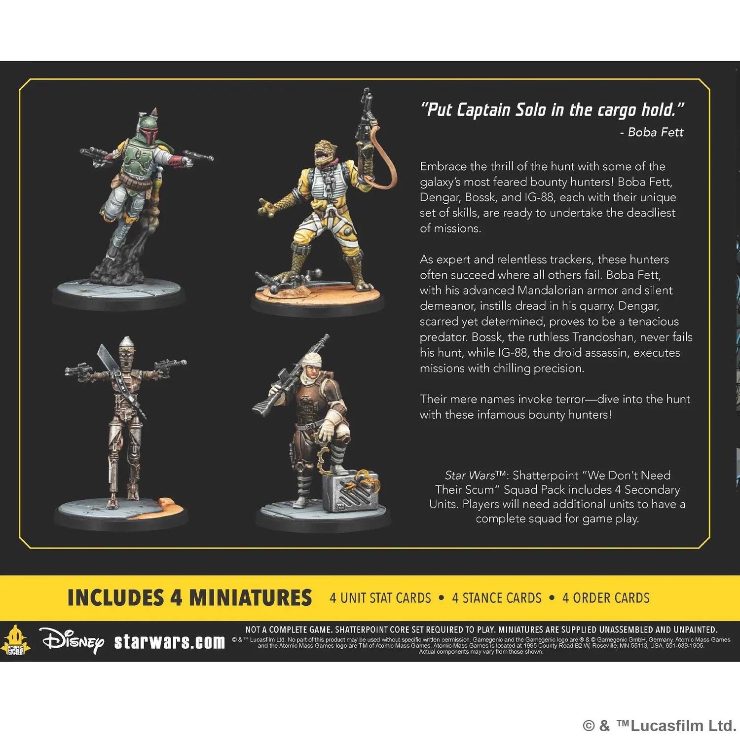 Star Wars Shatterpoint - We Don't Need Their Scum Unit Pack