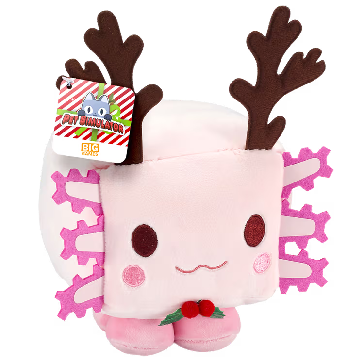 Pet Simulator: Reindeer Axolotl Plush (with DLC code)