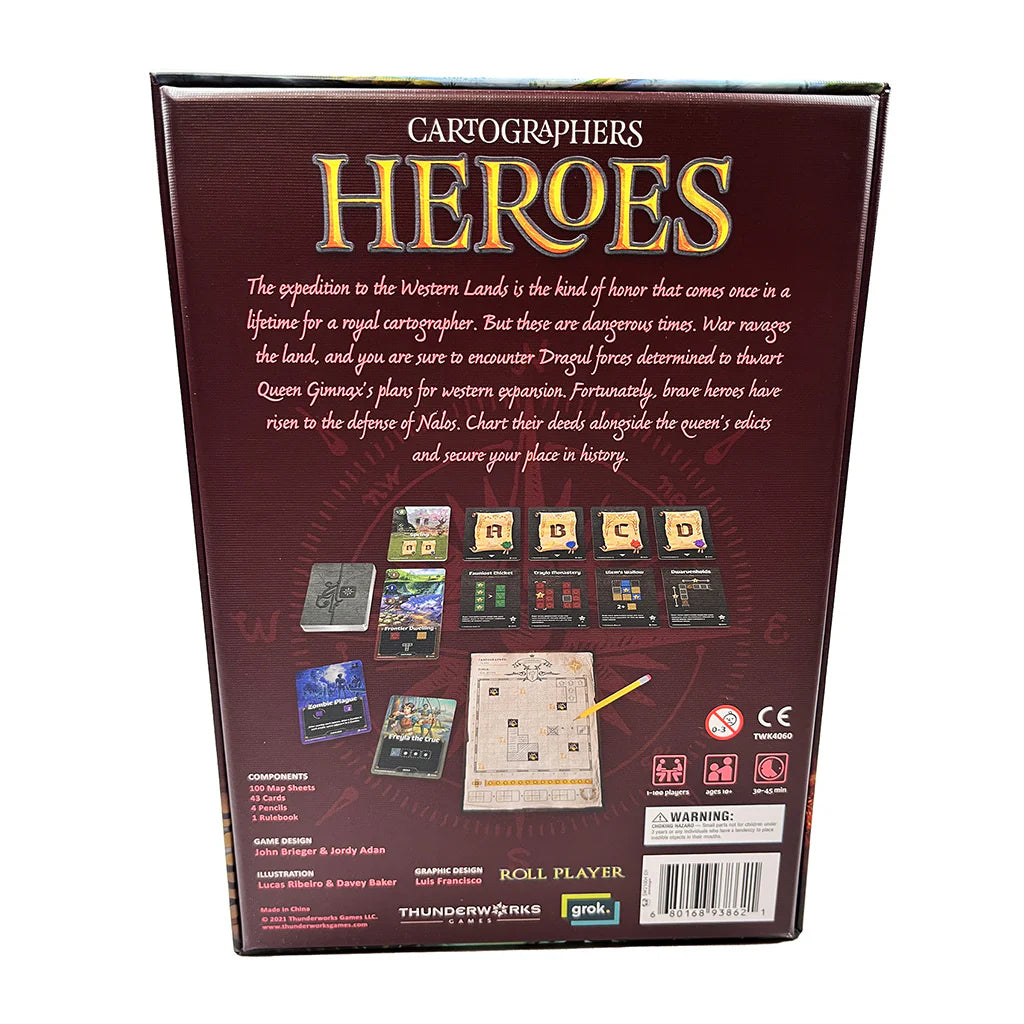 Cartographers: Heroes Board Game