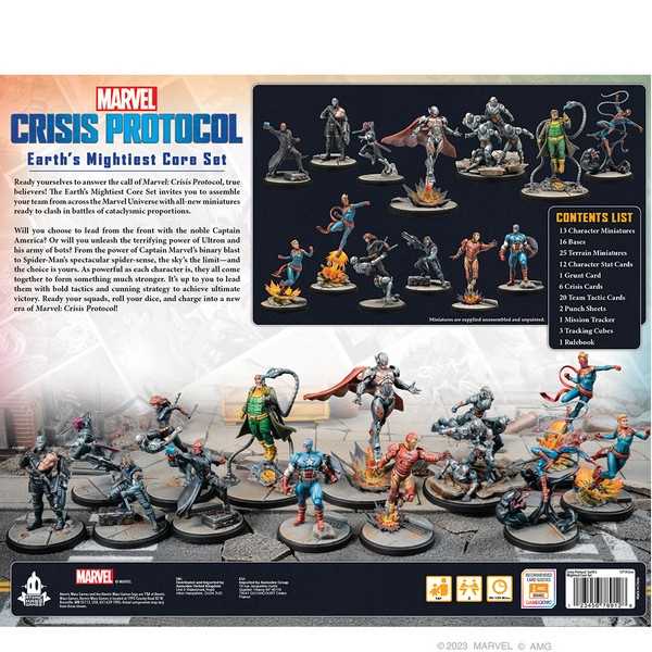 Marvel Crisis Protocol Miniatues Game: Earth's Mightiest Core Set