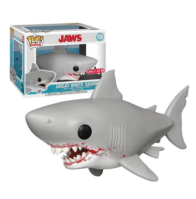 Jaws Great White Shark Bloody Funko POP & Tee (Size M)