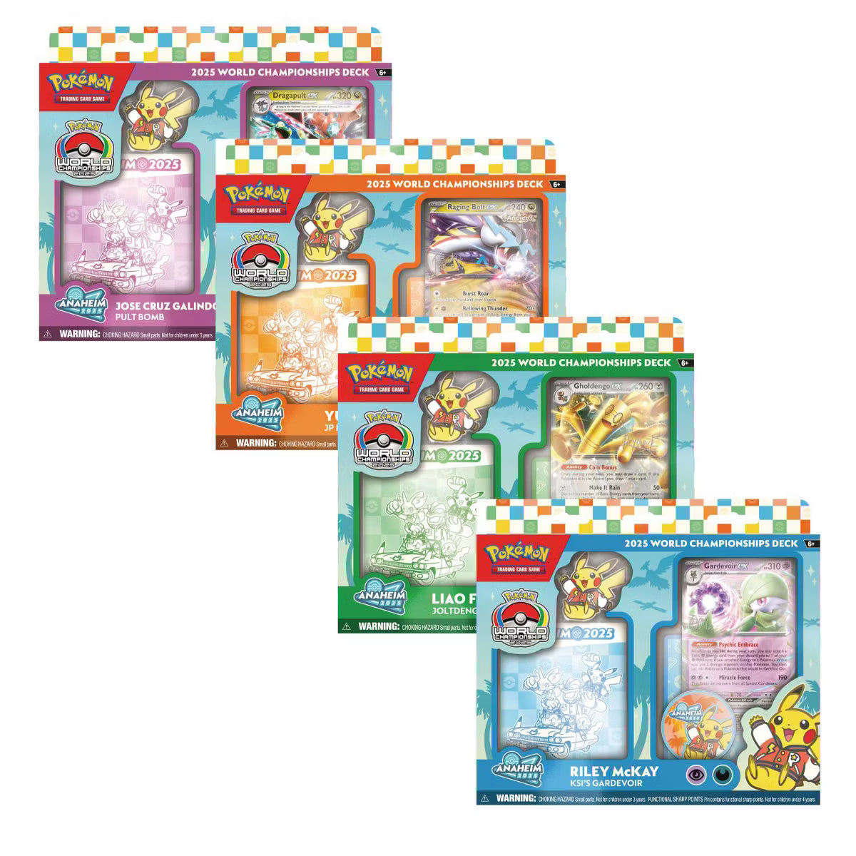 Pokemon TCG: 2025 World Championships Deck Bundle (All 4 Decks)