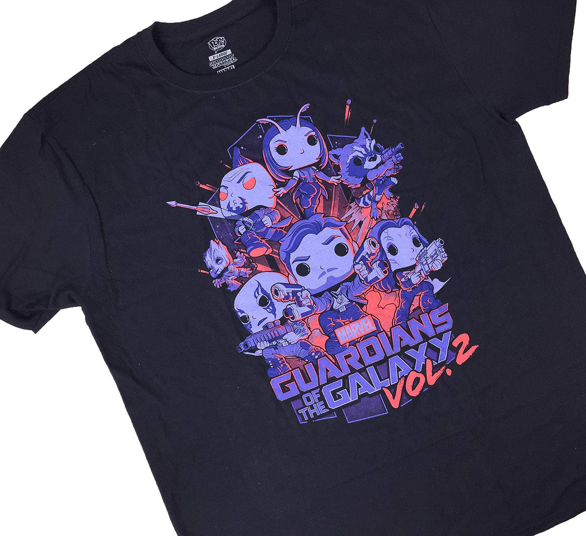 Marvel: Guardians of the Galaxy: Original Gang Funko T-Shirt - Black