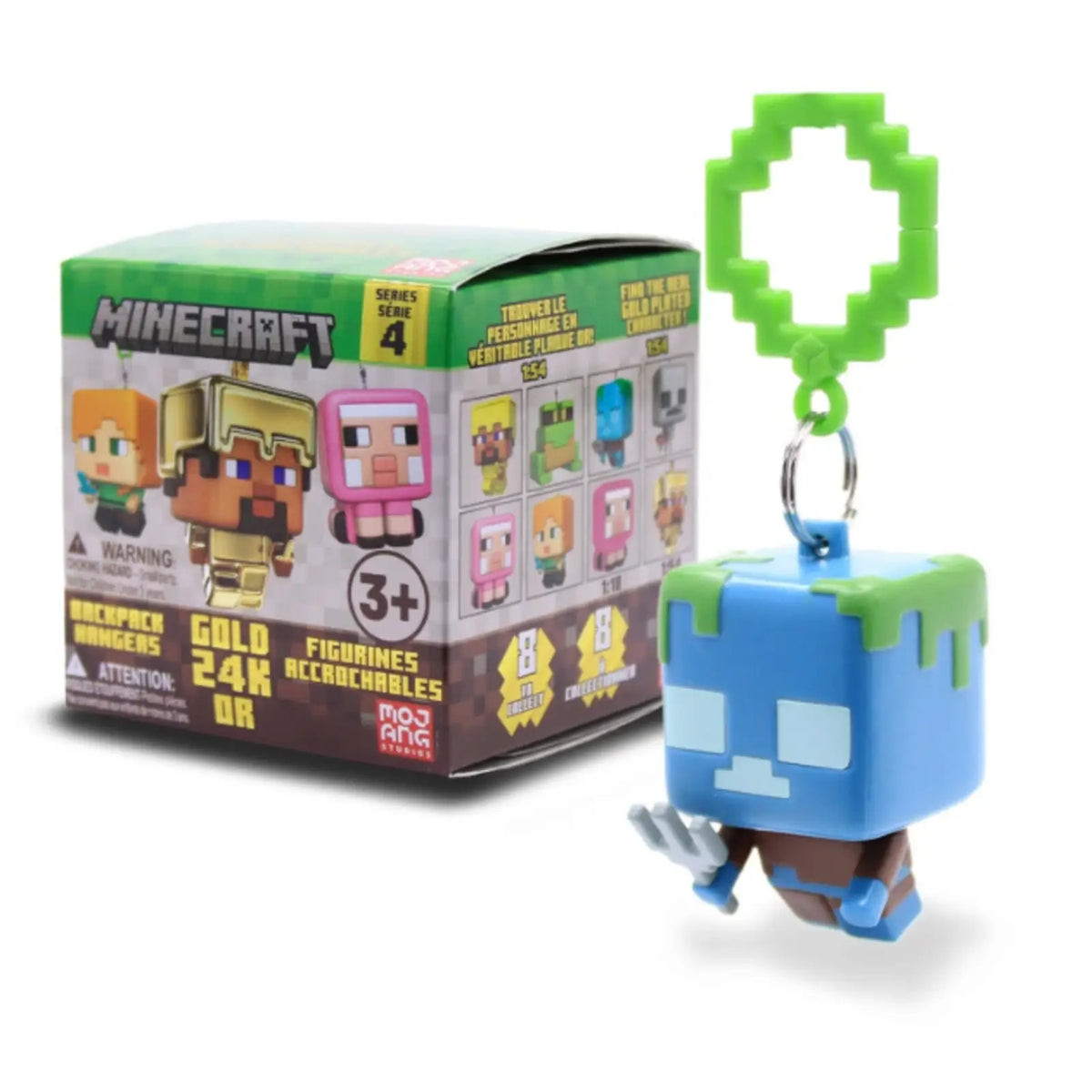 Minecraft Series 4 Backpack Hangers Blind Box (1 Random Figure supplied)