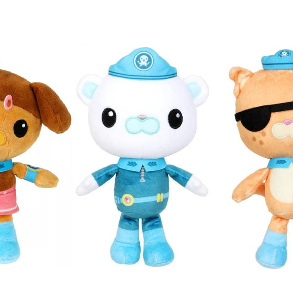 Octonauts Above & Beyond: Dashi, Kwazii & Captain Barnacles 20cm Plush