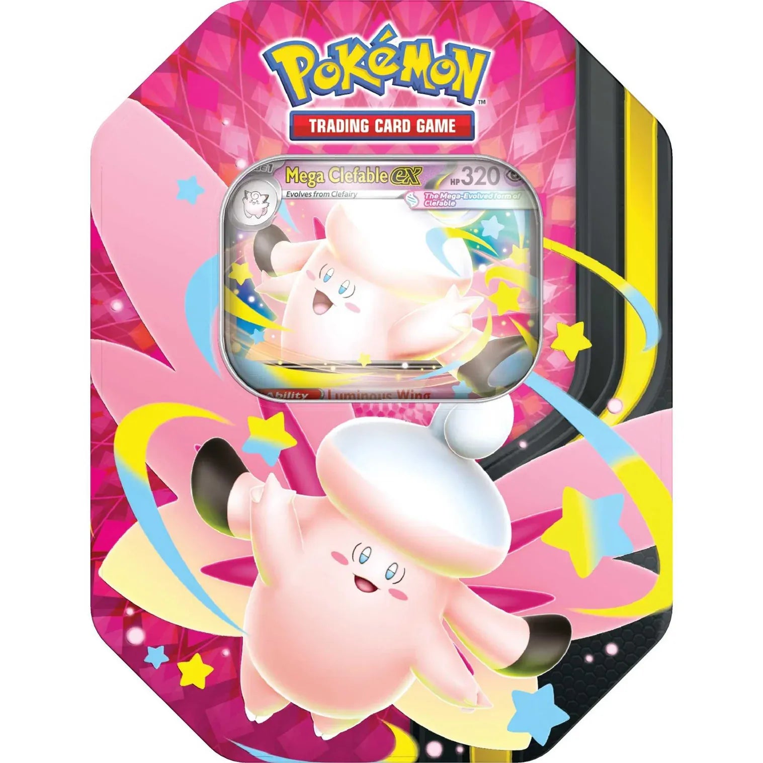 Pokemon TCG: Mega Moonlit Clefable EX Tin
