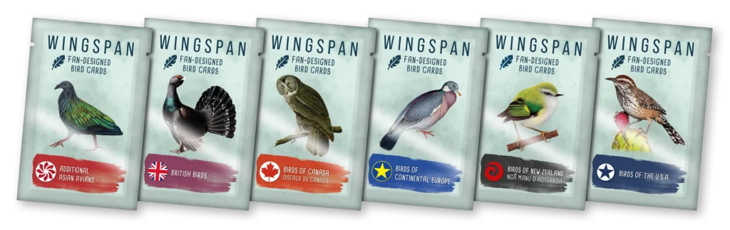 Wingspan Fan-Designed Bird Card Packs - Set 1