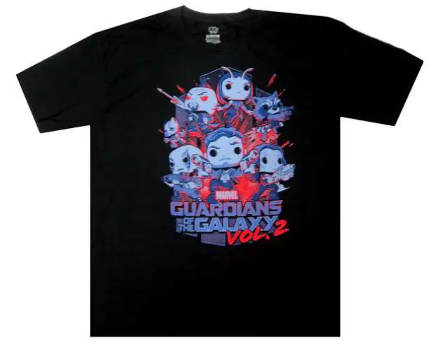 Marvel: Guardians of the Galaxy: Original Gang Funko T-Shirt - Black