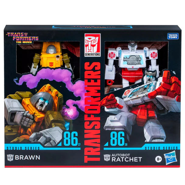 Transformers Studio Series: The Movie - Brawn + Autobot Ratchet Figure 2-Pack