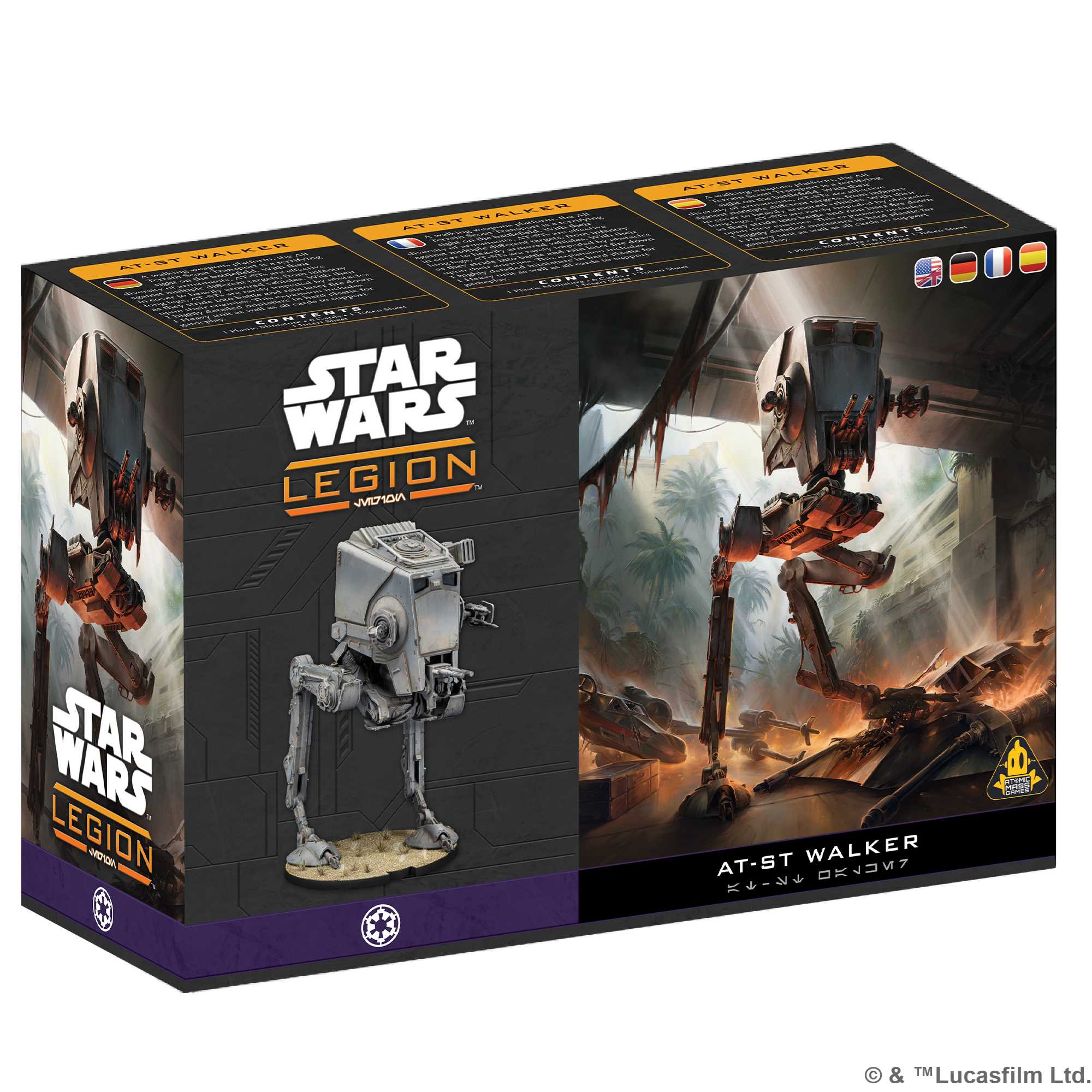 Star Wars Legion AT-ST retail box