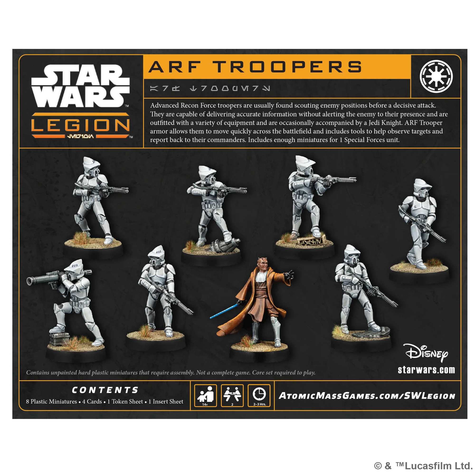Star Wars Legion ARF Troopers contents