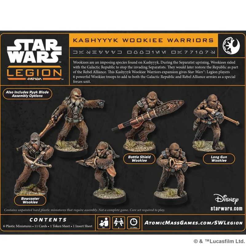Star Wars Legion Kashyyyk Wookiee Warriors contents