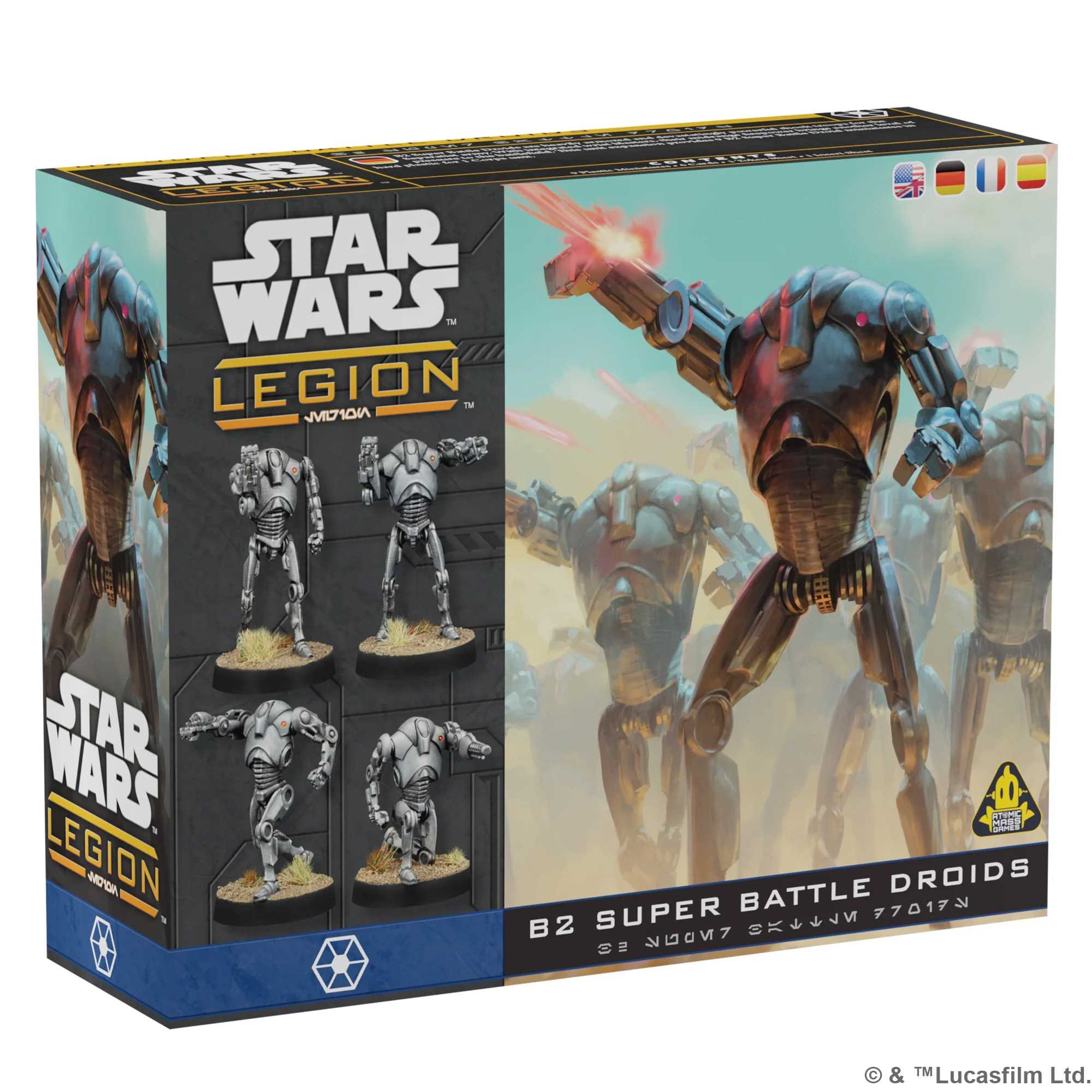 Star Wars Legion B2 Super Battle Droids retail box
