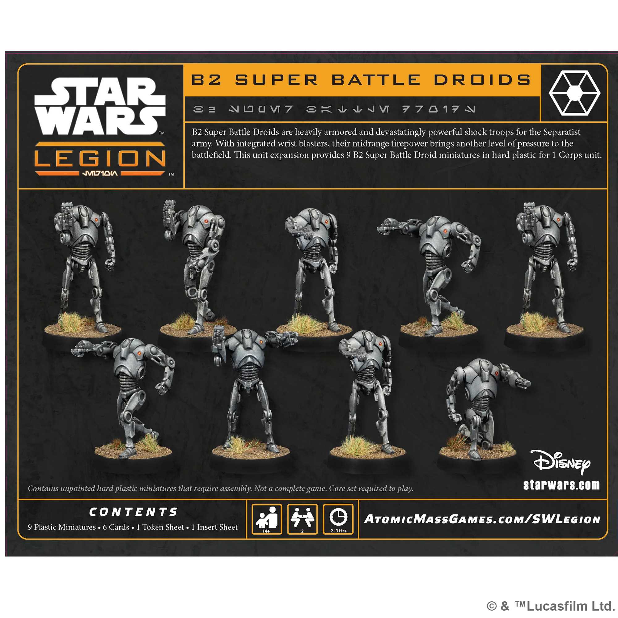 Star Wars Legion B2 Super Battle Droids miniatures