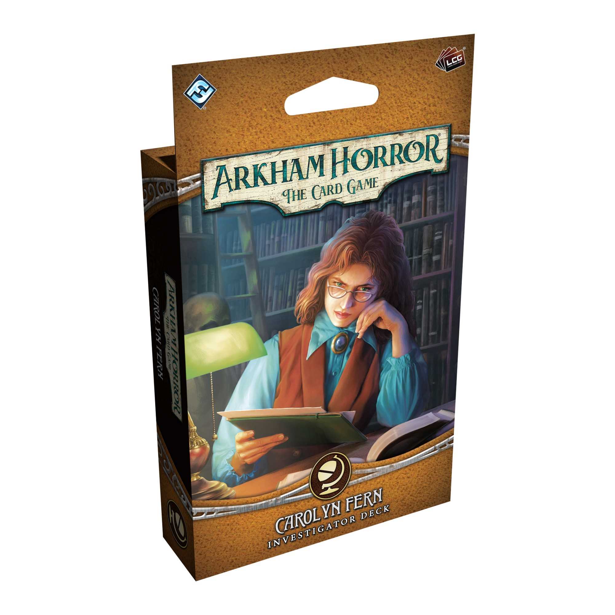 Arkham Horror The Card Game Carolyn Fern Investigator Deck retail packaging