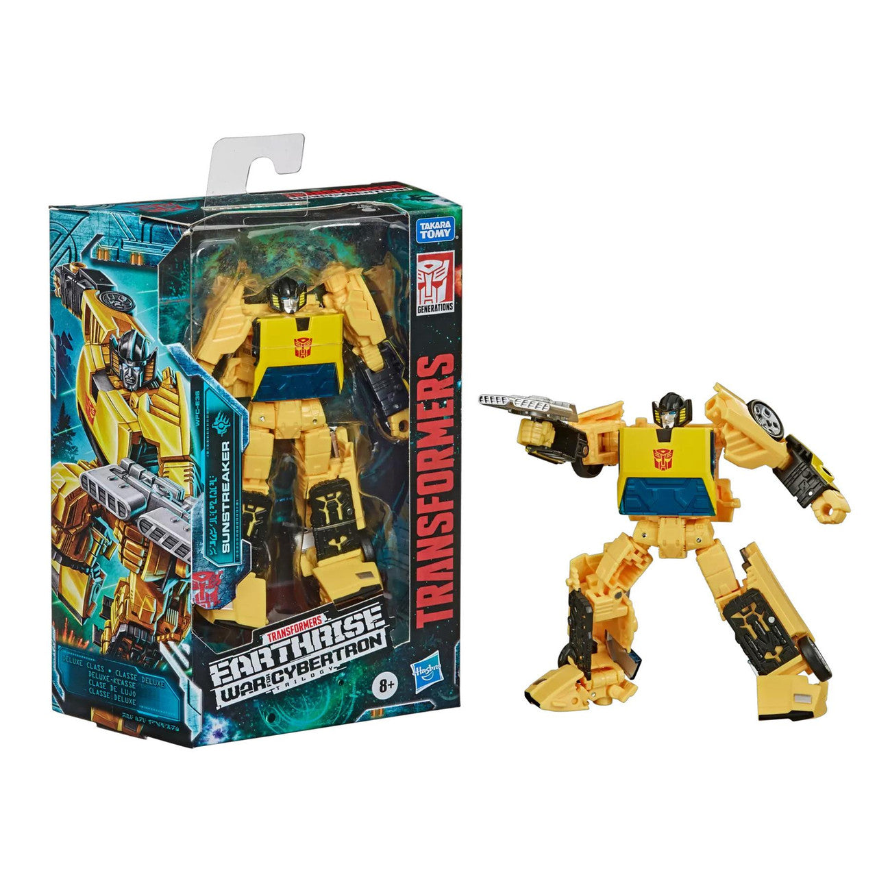 Transformers War for Cybertron: Earthrise Deluxe Class Sunstreaker Figure