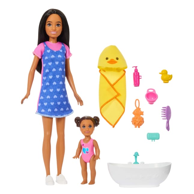 Barbie Skipper Babysitters Inc. bath-time playset retail packaging