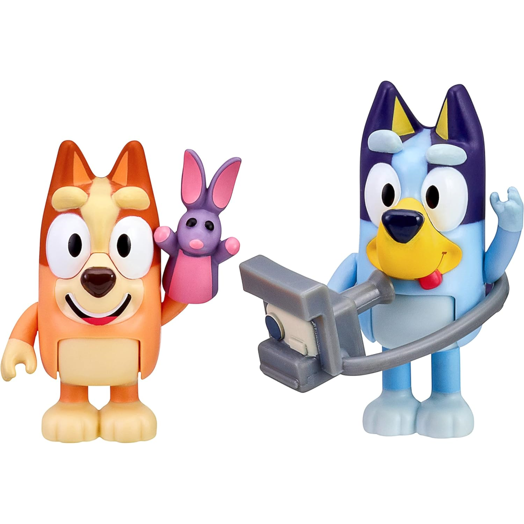 Bluey: Photographer Bluey & Bingo Figure 2-Pack in retail packaging