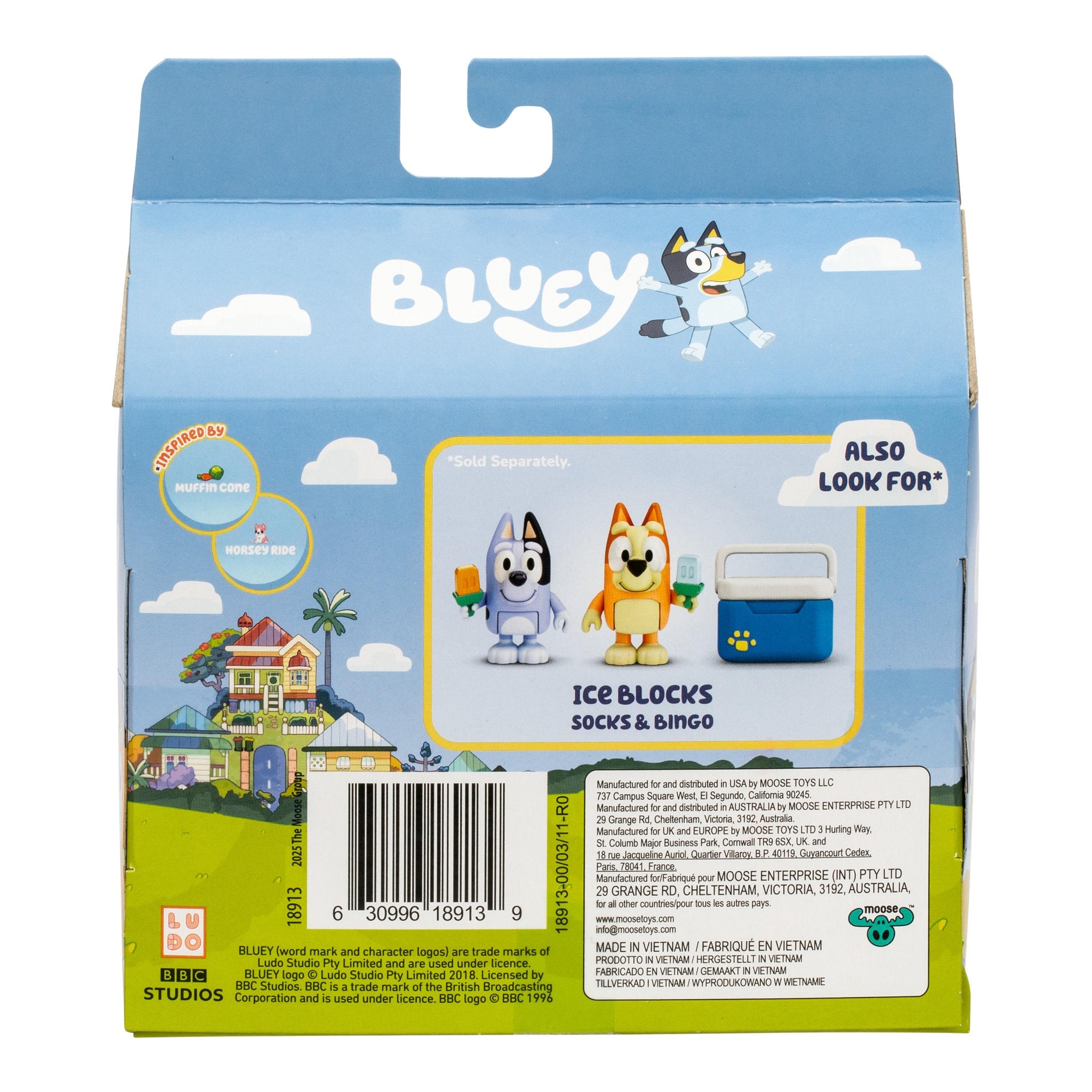 Bluey: Spring Time Bluey & Muffin Figure 2-Pack product view